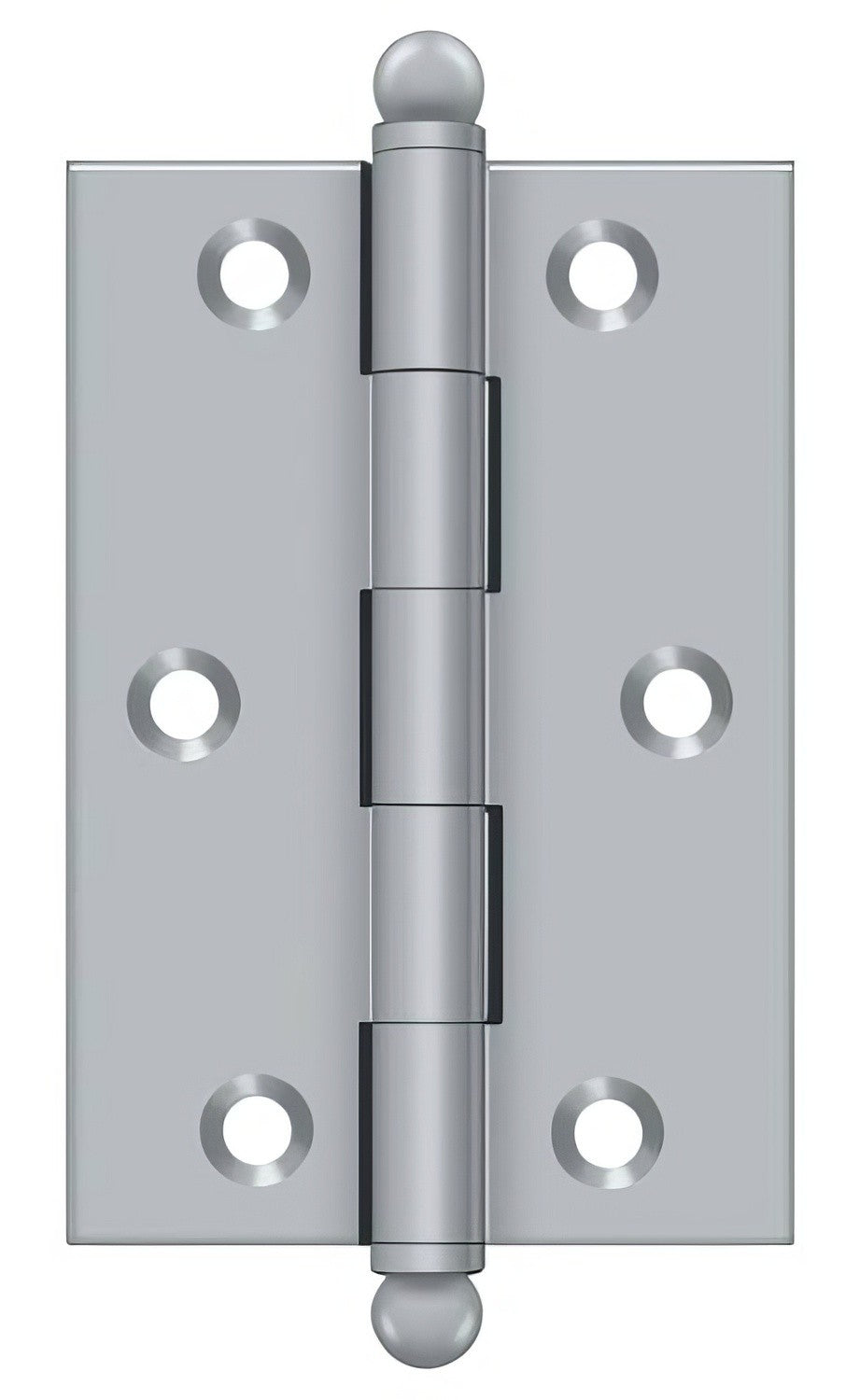Deltana CH3020 Set of 2 3" x 2" Hinge with Ball Tip Finials