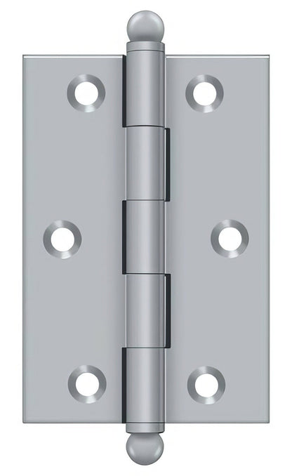 Deltana CH3020 Set of 2 3" x 2" Hinge with Ball Tip Finials