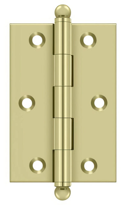 Deltana CH3020 Set of 2 3" x 2" Hinge with Ball Tip Finials