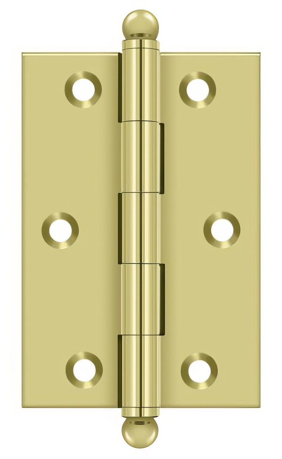 Deltana CH3020 Set of 2 3" x 2" Hinge with Ball Tip Finials