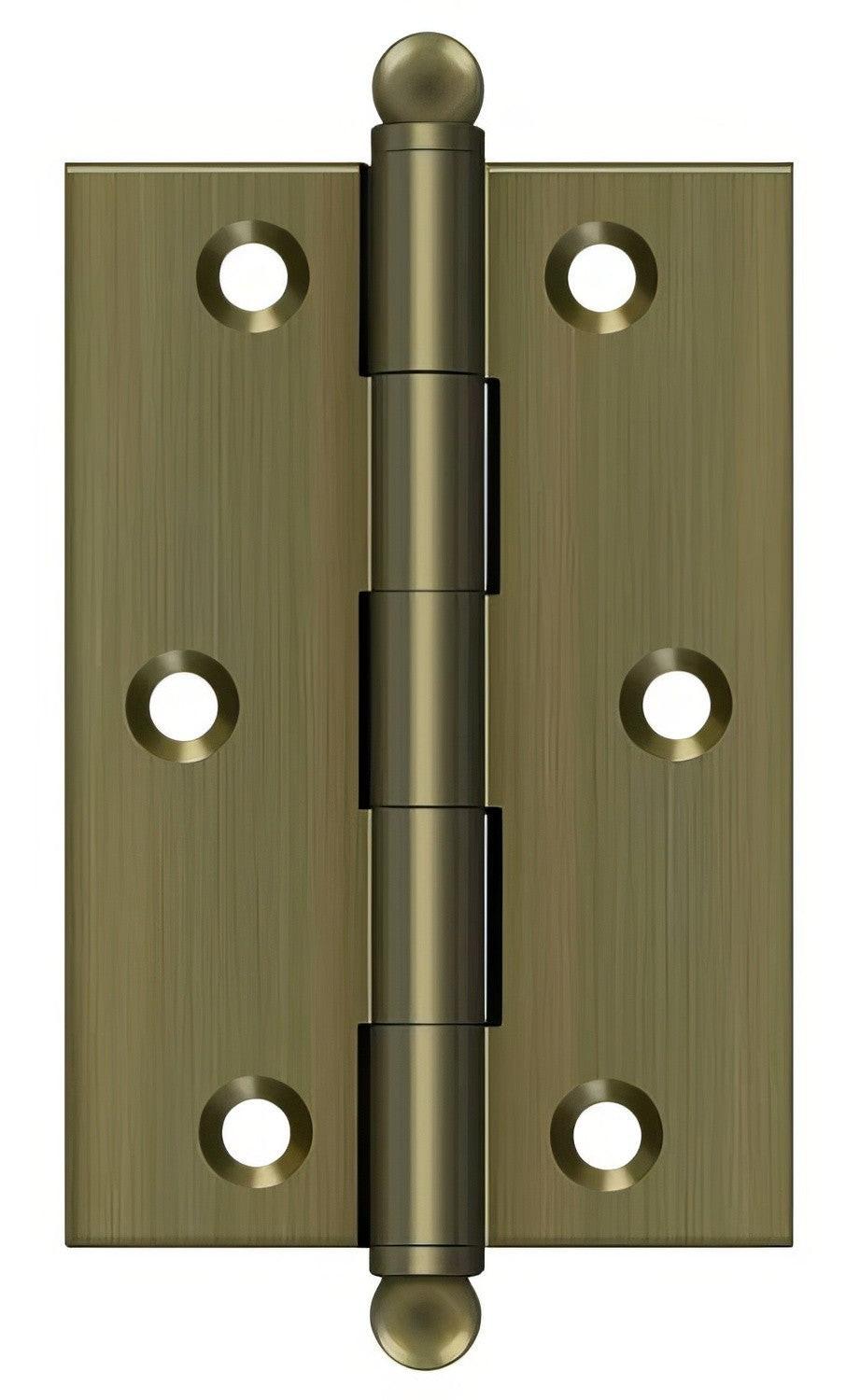 Deltana CH3020 Set of 2 3" x 2" Hinge with Ball Tip Finials