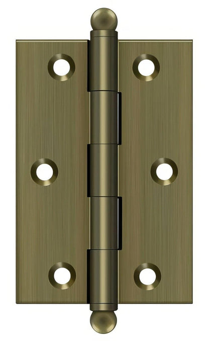 Deltana CH3020 Set of 2 3" x 2" Hinge with Ball Tip Finials