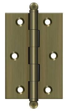 Deltana CH3020 Set of 2 3" x 2" Hinge with Ball Tip Finials