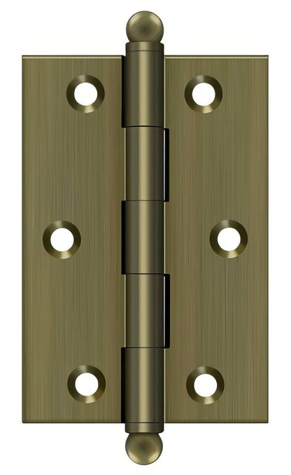 Deltana CH3020 Set of 2 3" x 2" Hinge with Ball Tip Finials