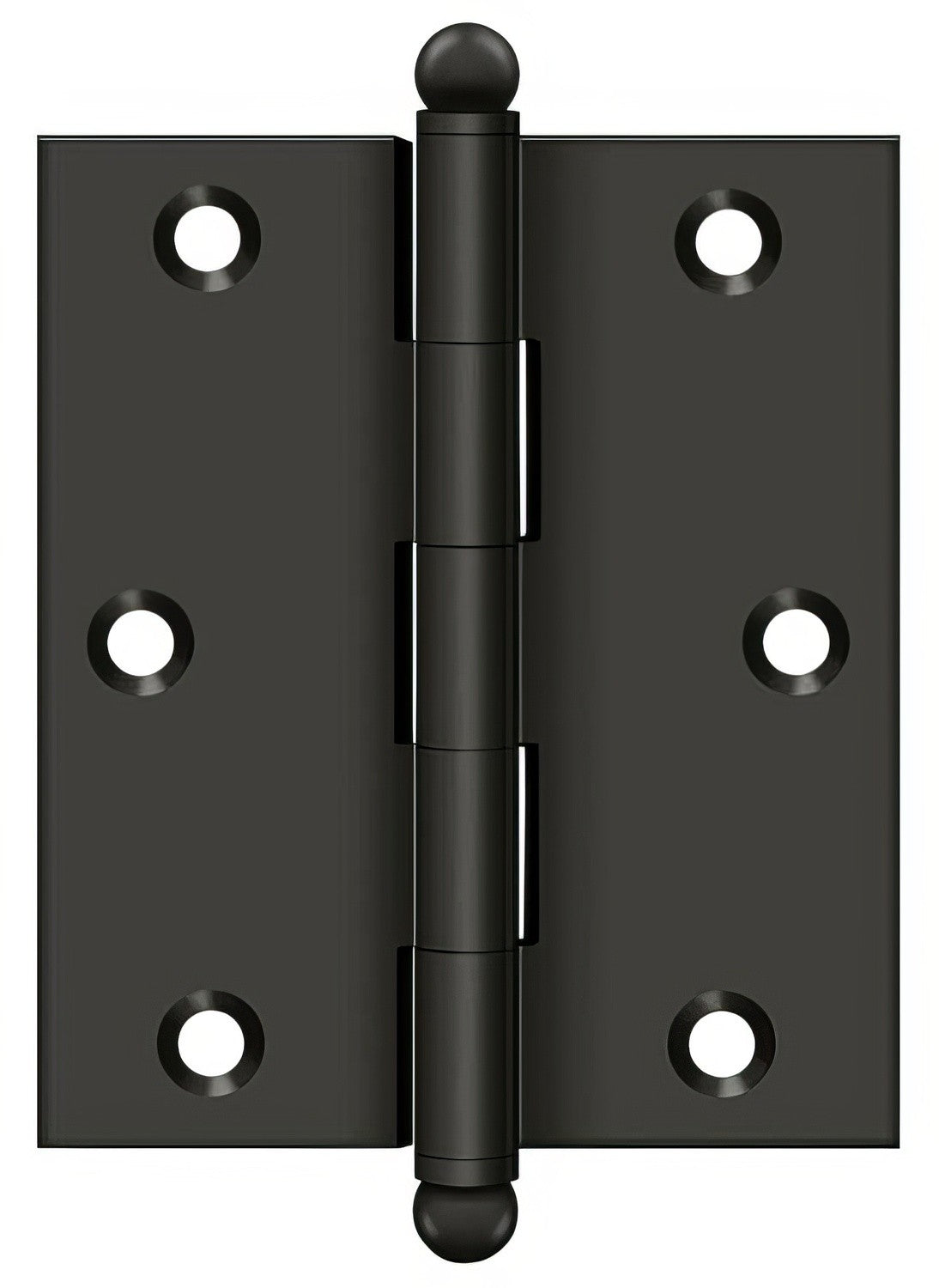 Deltana CH3025 3" x 2-1/2" Hinge with Ball Tip Finials