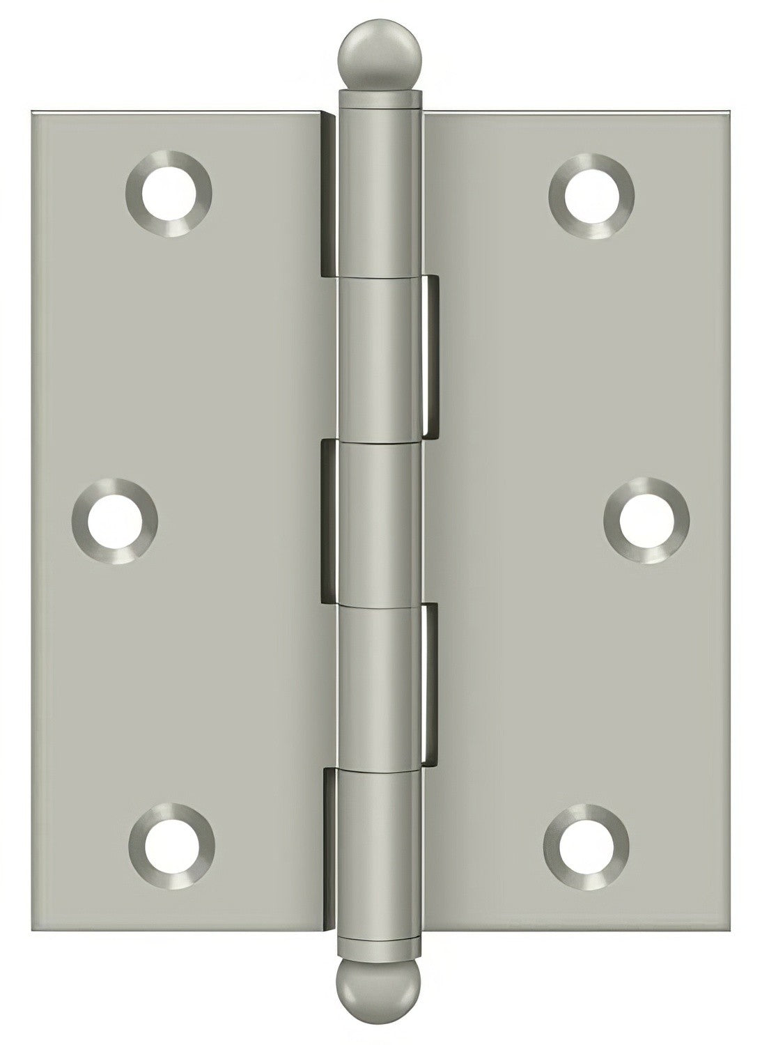 Deltana CH3025 3" x 2-1/2" Hinge with Ball Tip Finials