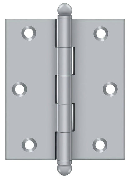 Deltana CH3025 3" x 2-1/2" Hinge with Ball Tip Finials