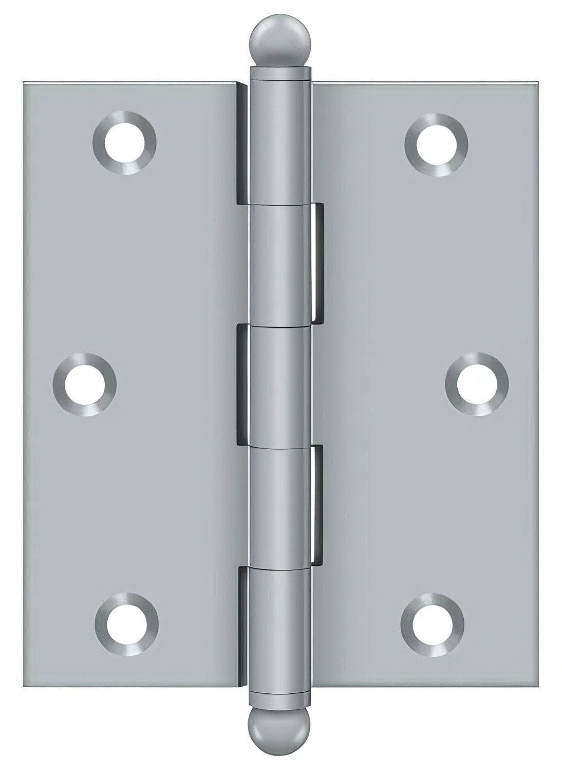Deltana CH3025 3" x 2-1/2" Hinge with Ball Tip Finials