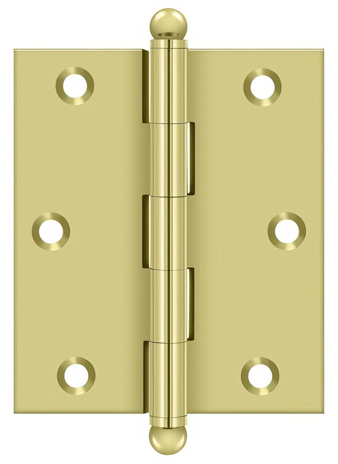Deltana CH3025 3" x 2-1/2" Hinge with Ball Tip Finials
