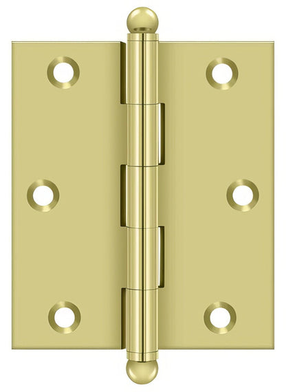 Deltana CH3025 3" x 2-1/2" Hinge with Ball Tip Finials