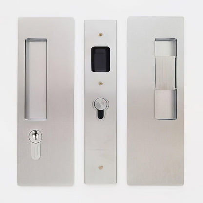 Cavilock 1 3/8" Left Hand Key/Right Hand Snib Key Locking Pocket Door Lock.