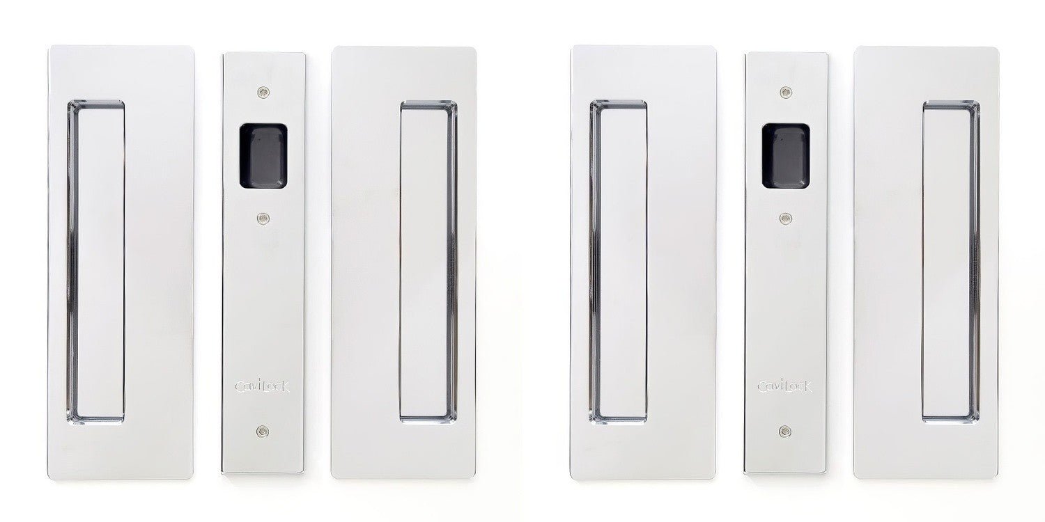 Cavilock 1 3/8" Non Magnetic Non Latching Passage Pocket Door Lock