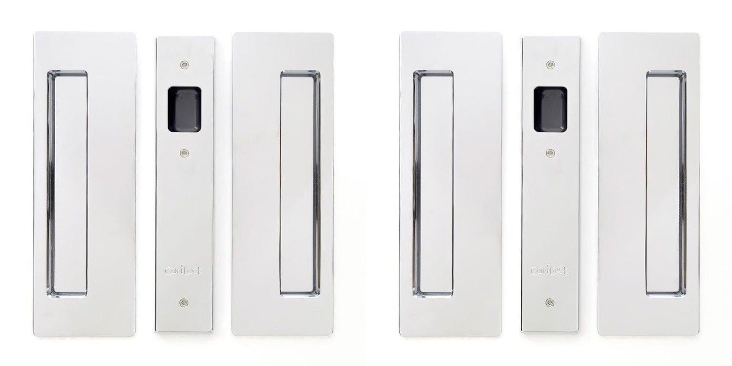 Cavilock 1 3/8" Non Magnetic Non Latching Passage Pocket Door Lock