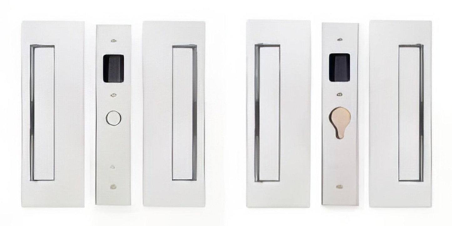 Cavilock 1 3/8" Double Door Magnetic Latching Passage Lock Set Pocket Door Lock.