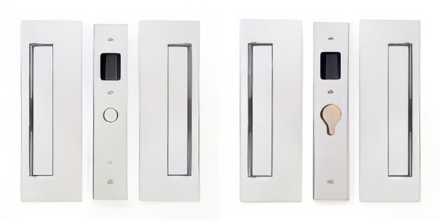 Cavilock 1 3/4" Double Door Magnetic Latching Passage Lock Set Pocket Door Lock.