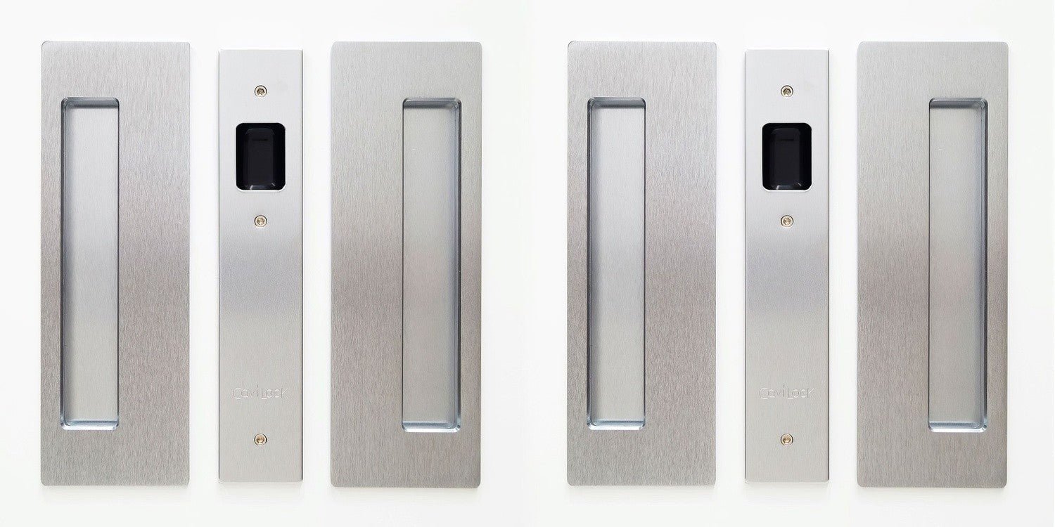 Cavilock 1 3/8" Non Magnetic Non Latching Passage Pocket Door Lock