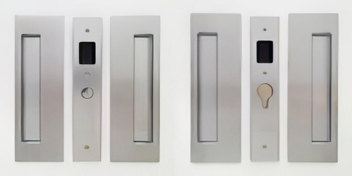 Cavilock 1 3/8" Double Door Magnetic Latching Passage Lock Set Pocket Door Lock.