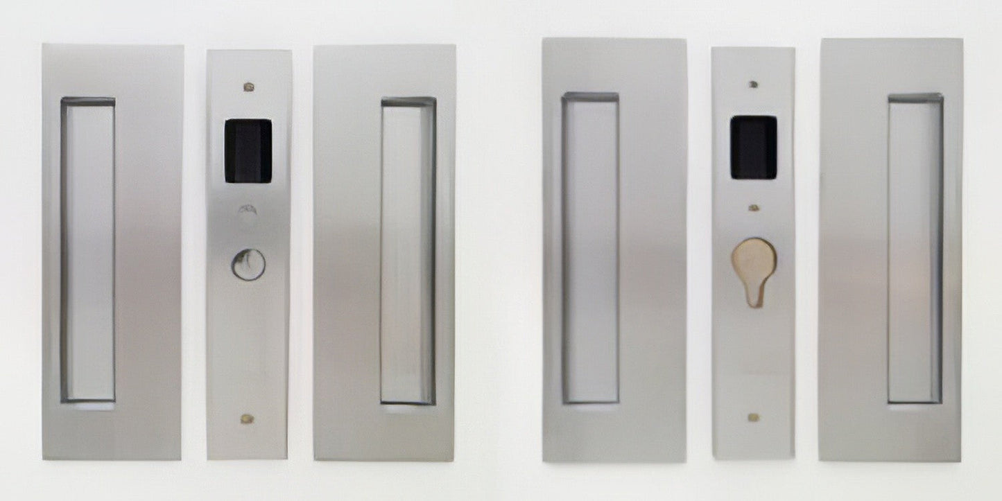 Cavilock 1 3/4" Double Door Magnetic Latching Passage Lock Set Pocket Door Lock.