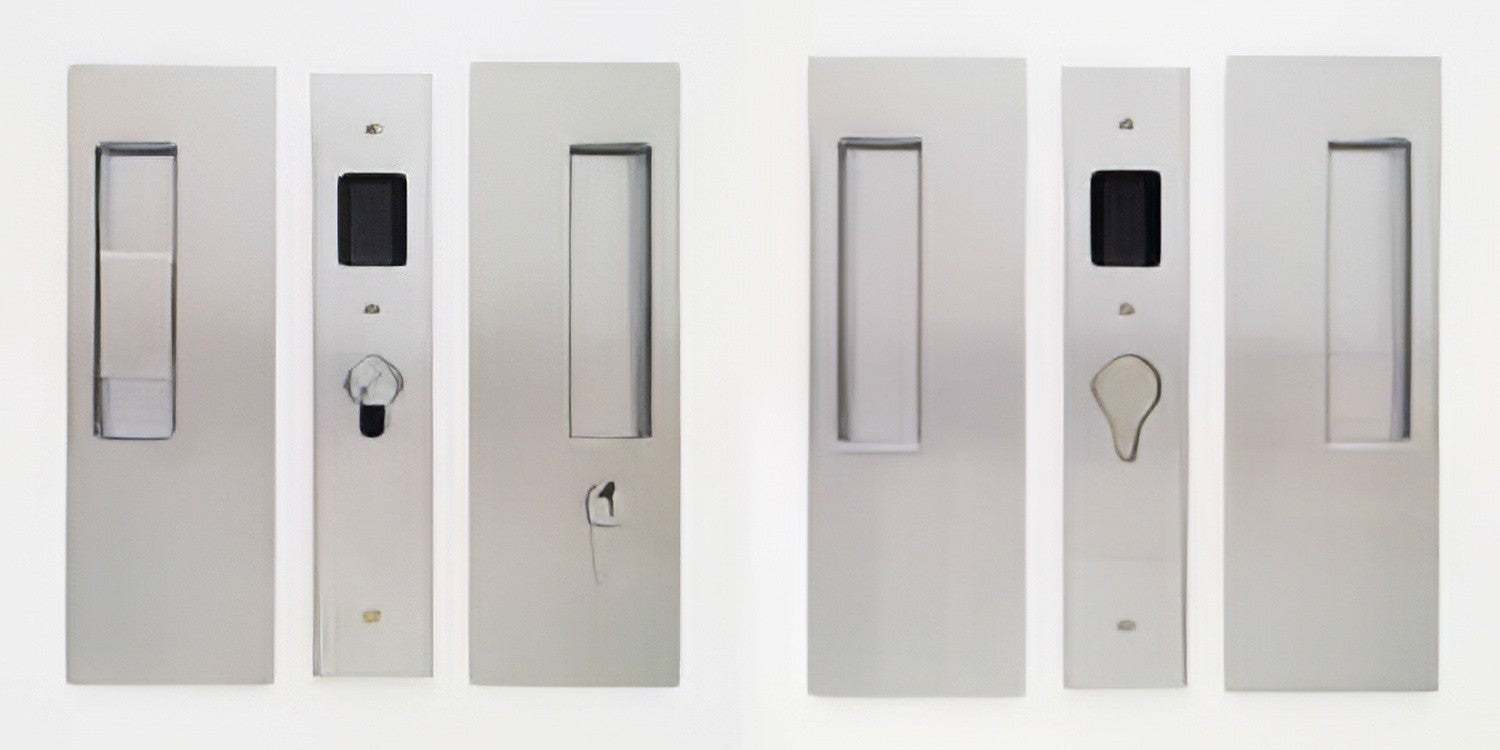 Cavilock 1 3/4" Double Door Snib/Key Key Locking Lock Set Pocket Door Lock.