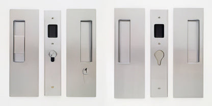 Cavilock 1 3/4" Double Door Snib/Key Key Locking Lock Set Pocket Door Lock.