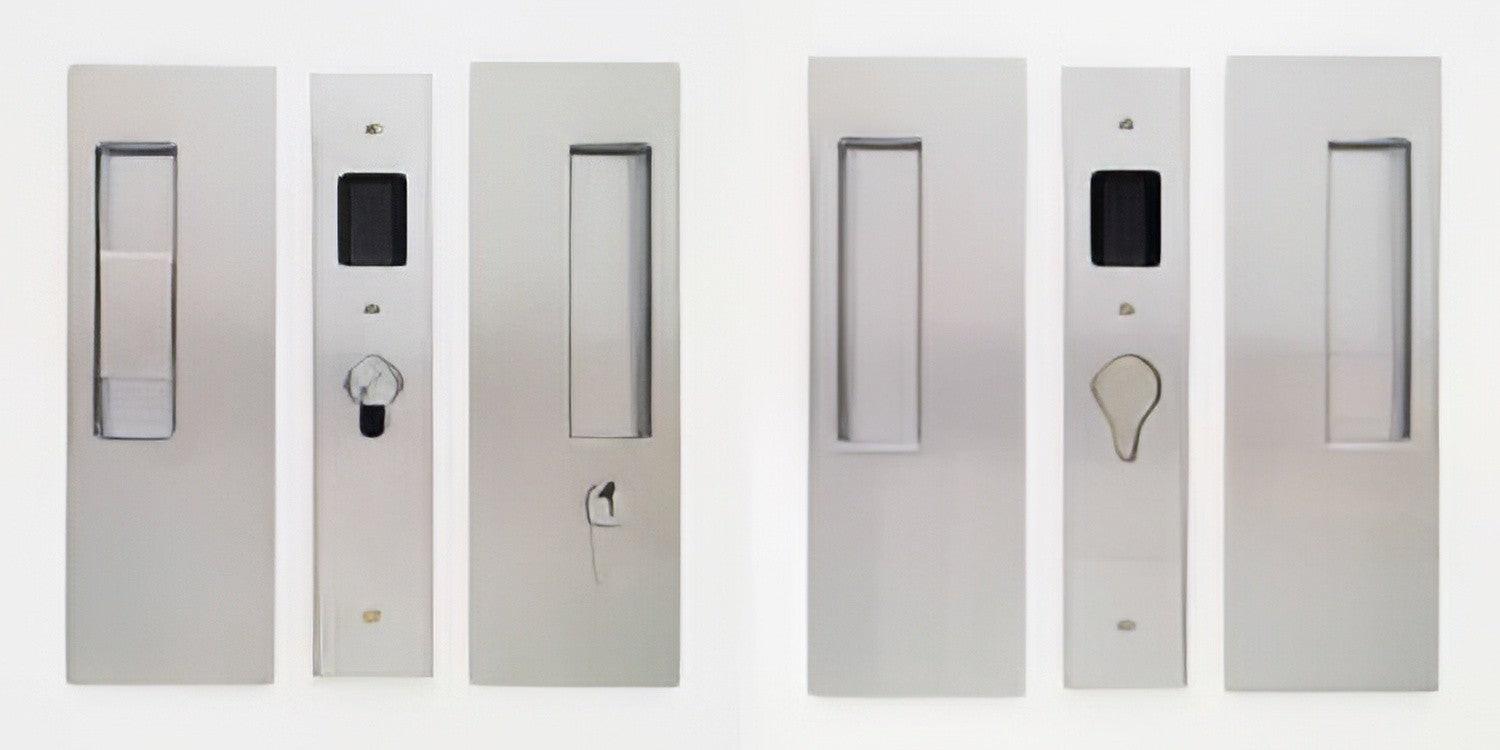 Cavilock 1 3/4" Double Door Snib/Key Key Locking Lock Set Pocket Door Lock.