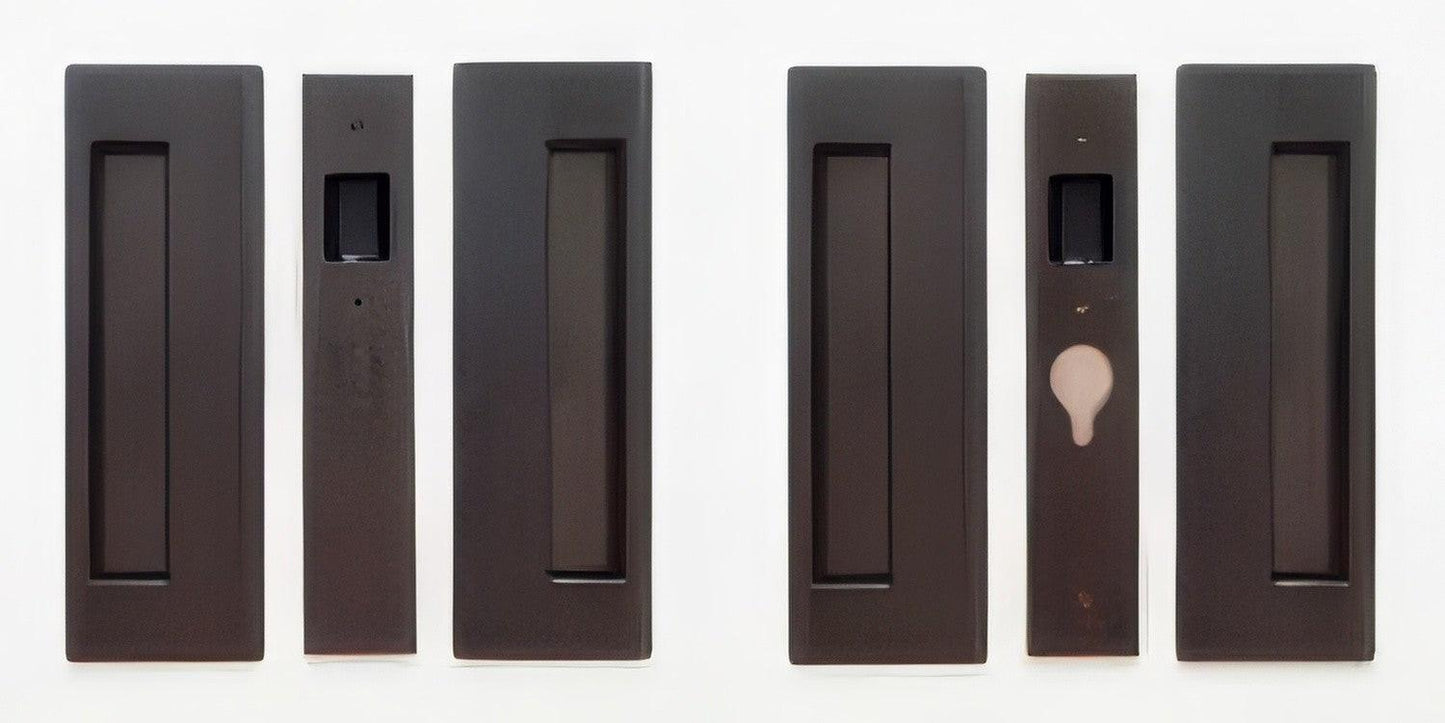 Cavilock 1 3/8" Double Door Magnetic Latching Passage Lock Set Pocket Door Lock.