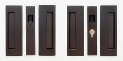 Cavilock 1 3/8" Double Door Magnetic Latching Passage Lock Set Pocket Door Lock.