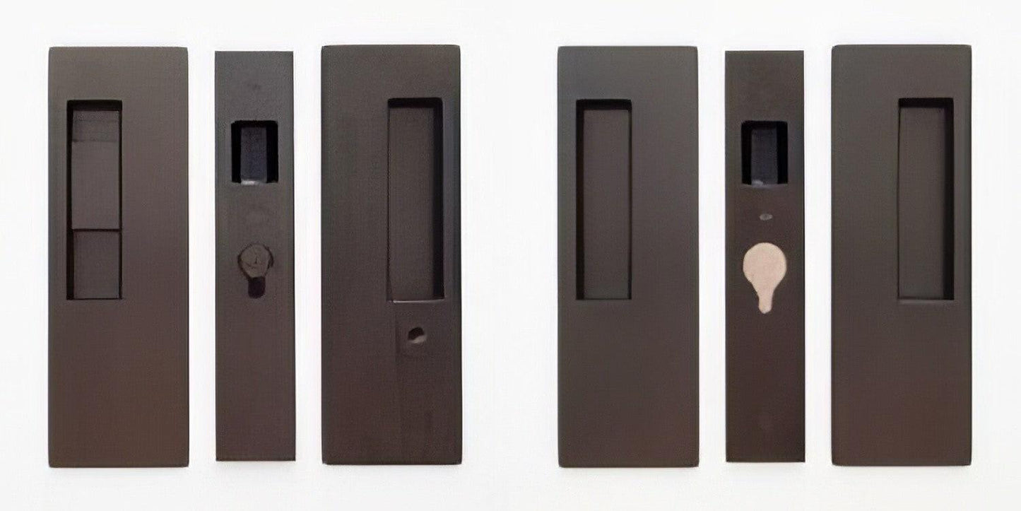 Cavilock 1 3/8" Double Door Snib/Key Key Locking Lock Set Pocket Door Lock