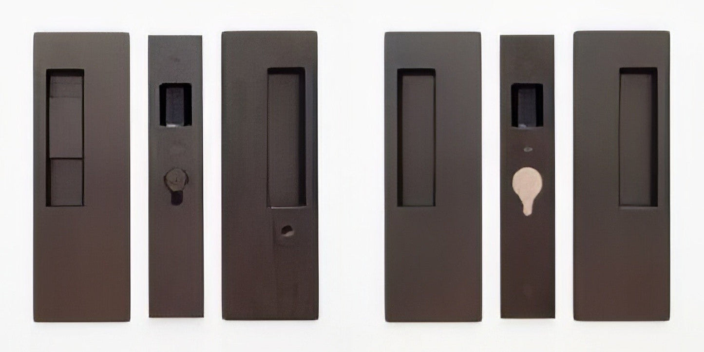 Cavilock 1 3/8" Double Door Snib/Key Key Locking Lock Set Pocket Door Lock.