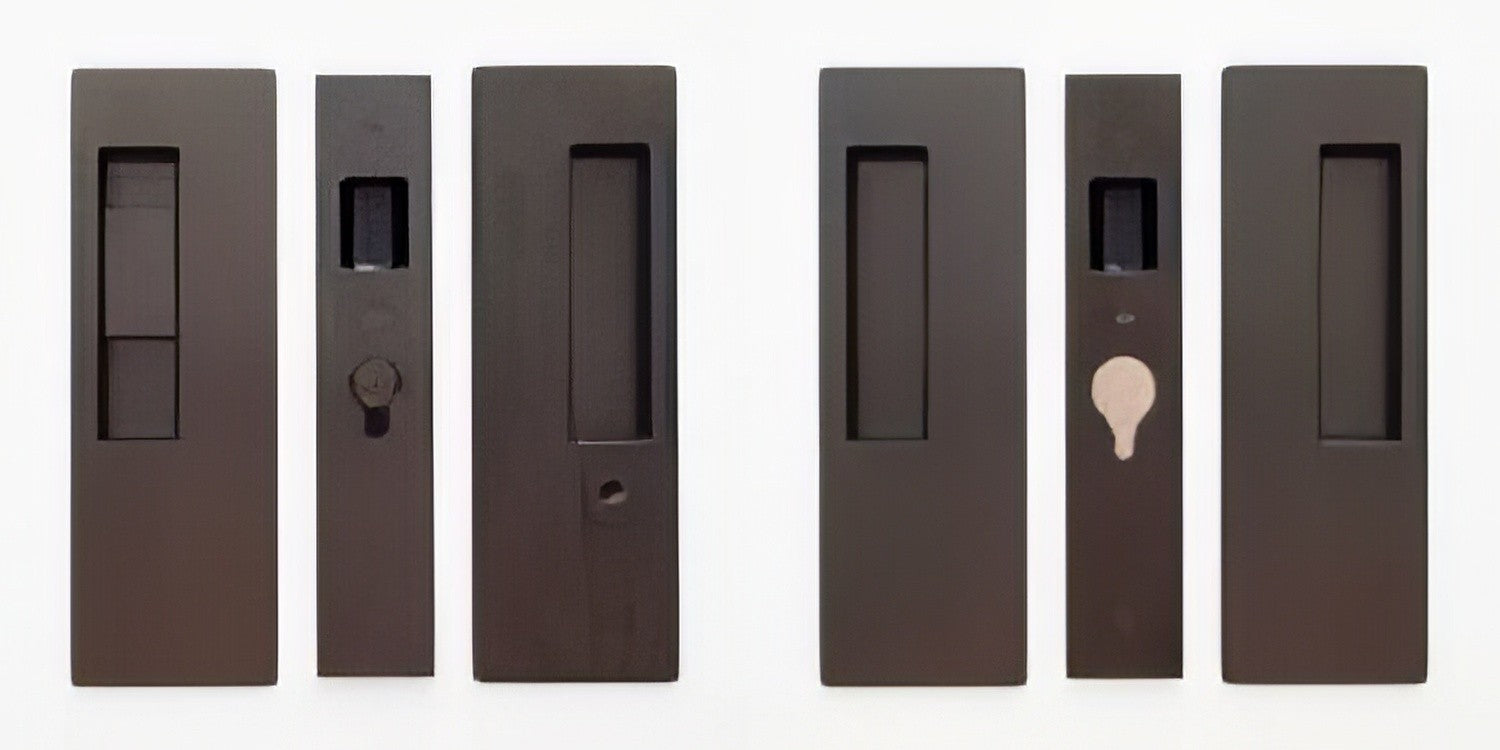 Cavilock 1 3/8" Double Door Snib/Key Key Locking Lock Set Pocket Door Lock.