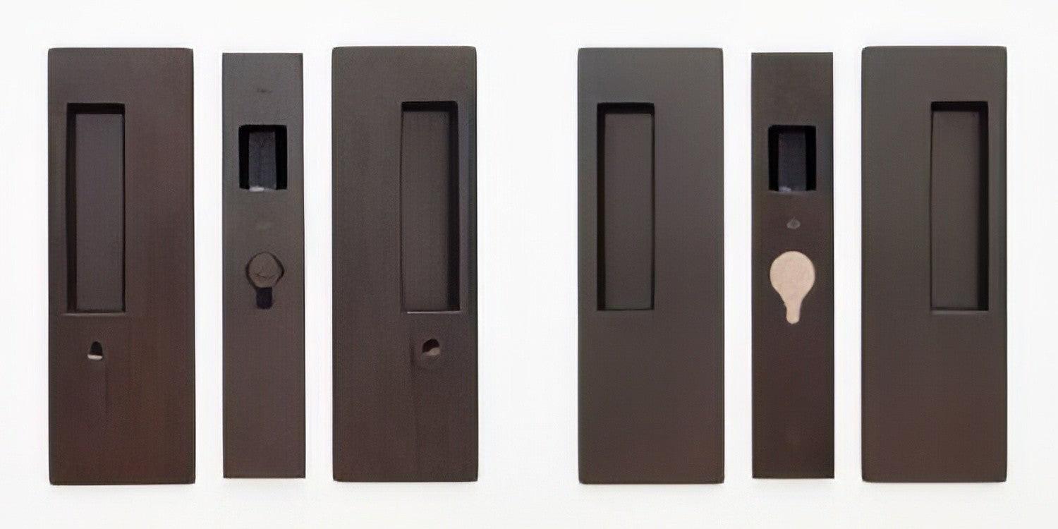 Cavilock 1 3/8" Double Door Key/Key Key Locking Lock Set Pocket Door Lock.
