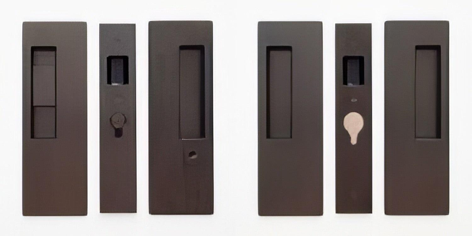 Cavilock 1 3/4" Double Door Snib/Key Key Locking Lock Set Pocket Door Lock.