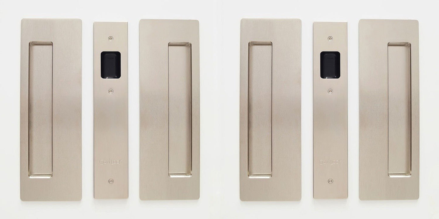 Cavilock 1 3/8" Non Magnetic Non Latching Passage Pocket Door Lock