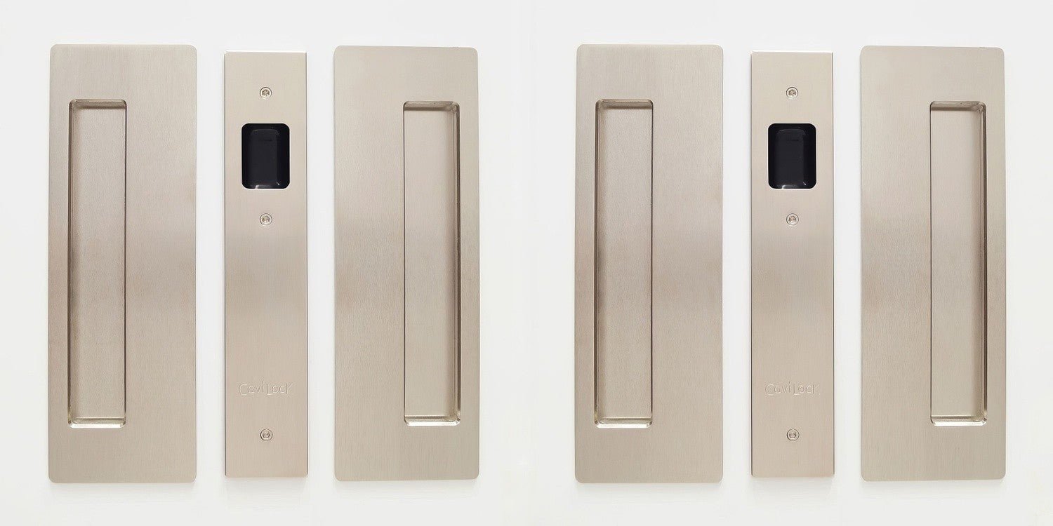 Cavilock 1 3/8" Non Magnetic Non Latching Passage Pocket Door Lock