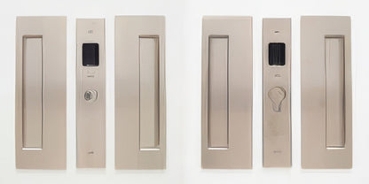 Cavilock 1 3/4" Double Door Magnetic Latching Passage Lock Set Pocket Door Lock.