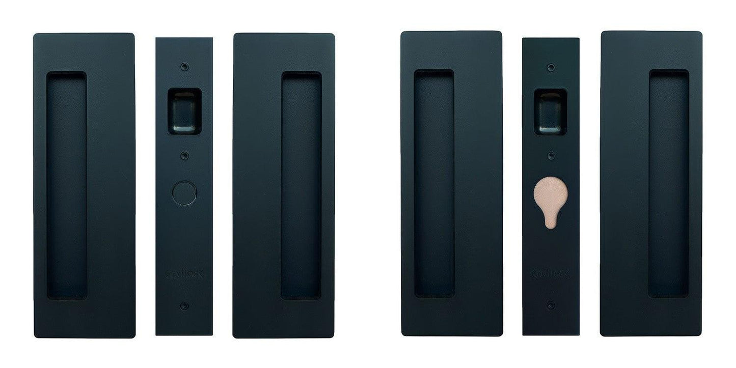 Cavilock 1 3/8" Double Door Magnetic Latching Passage Lock Set Pocket Door Lock.
