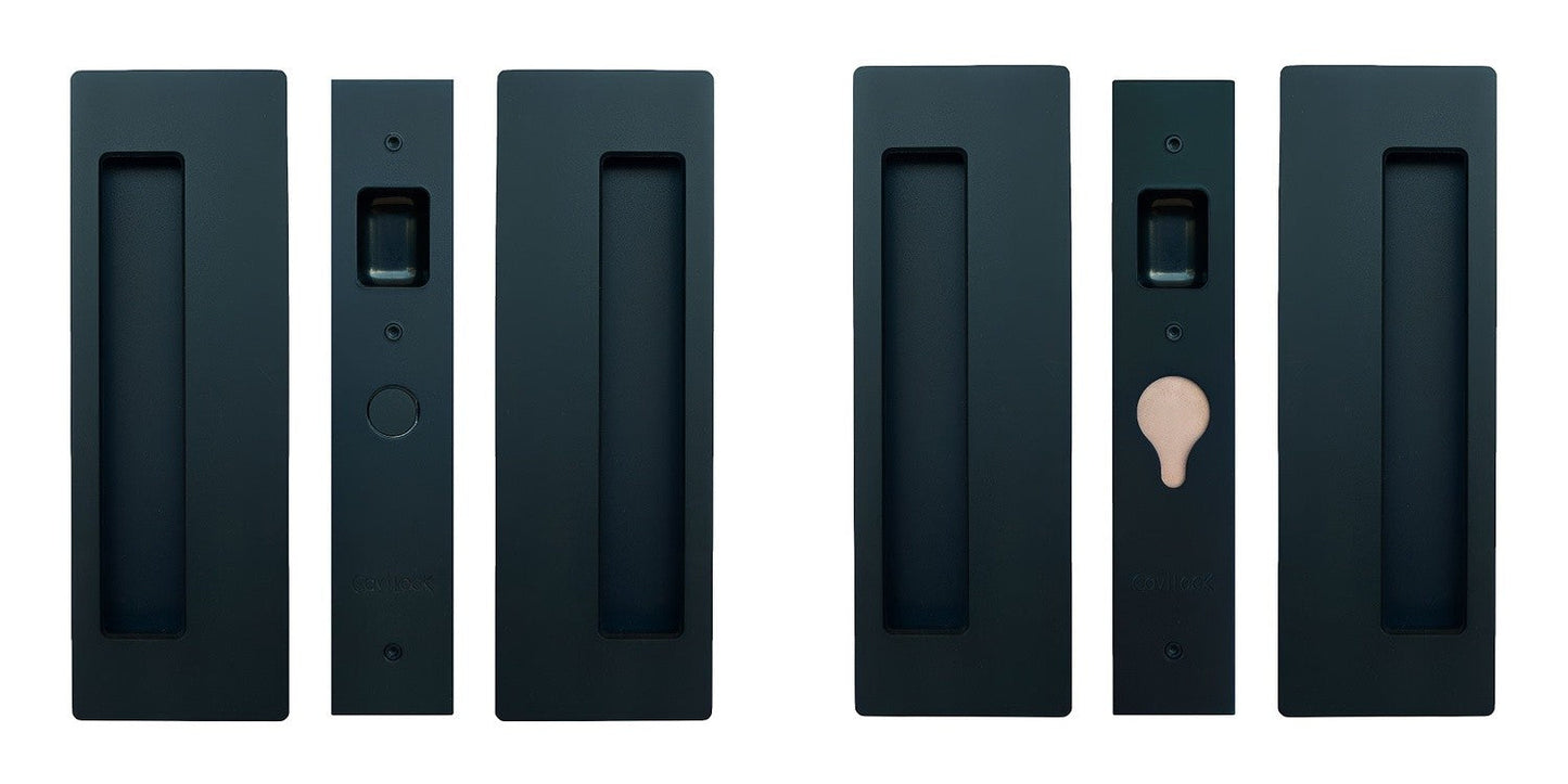 Cavilock 1 3/8" Double Door Magnetic Latching Passage Lock Set Pocket Door Lock.