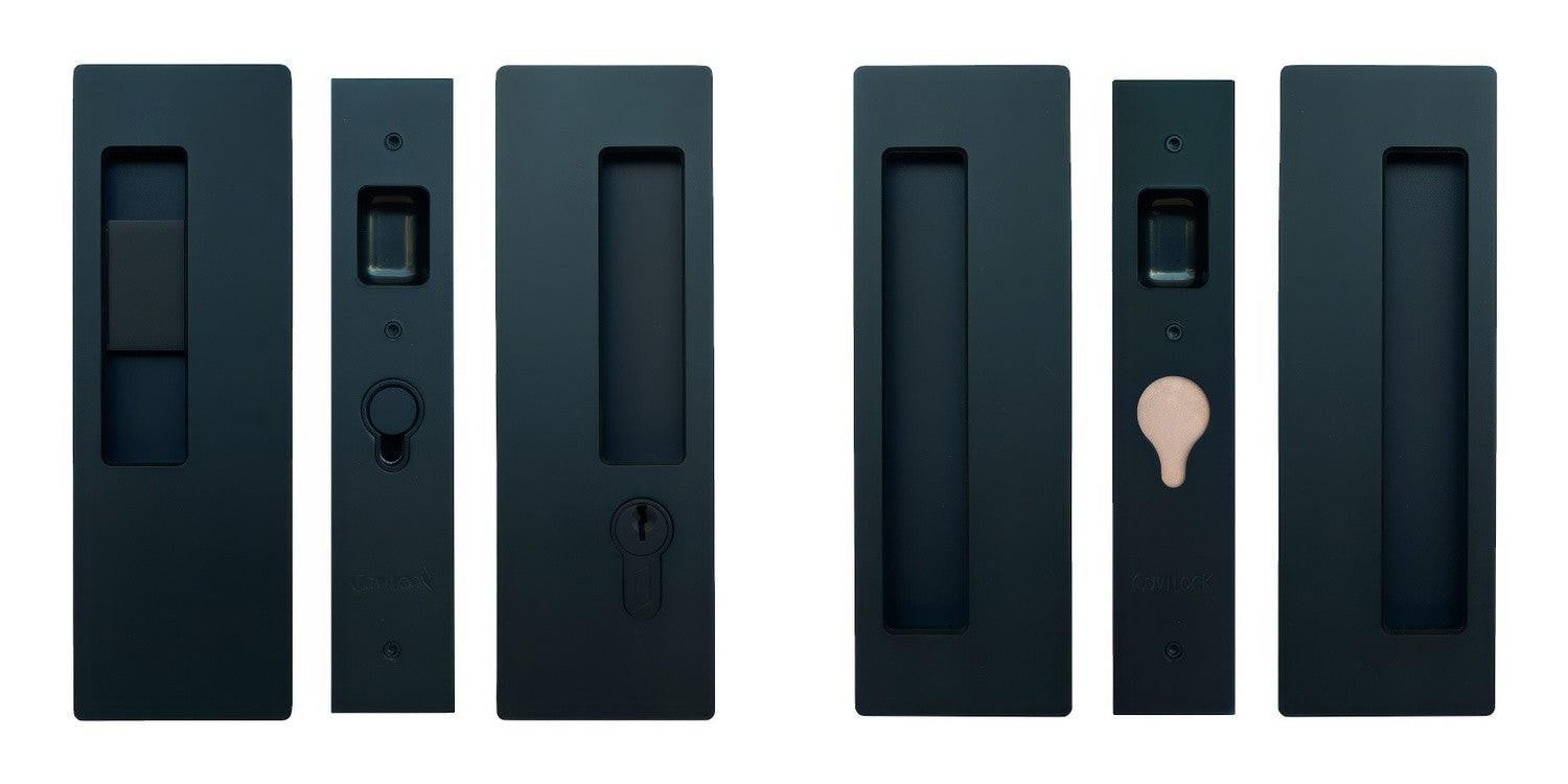 Cavilock 1 3/8" Double Door Snib/Key Key Locking Lock Set Pocket Door Lock