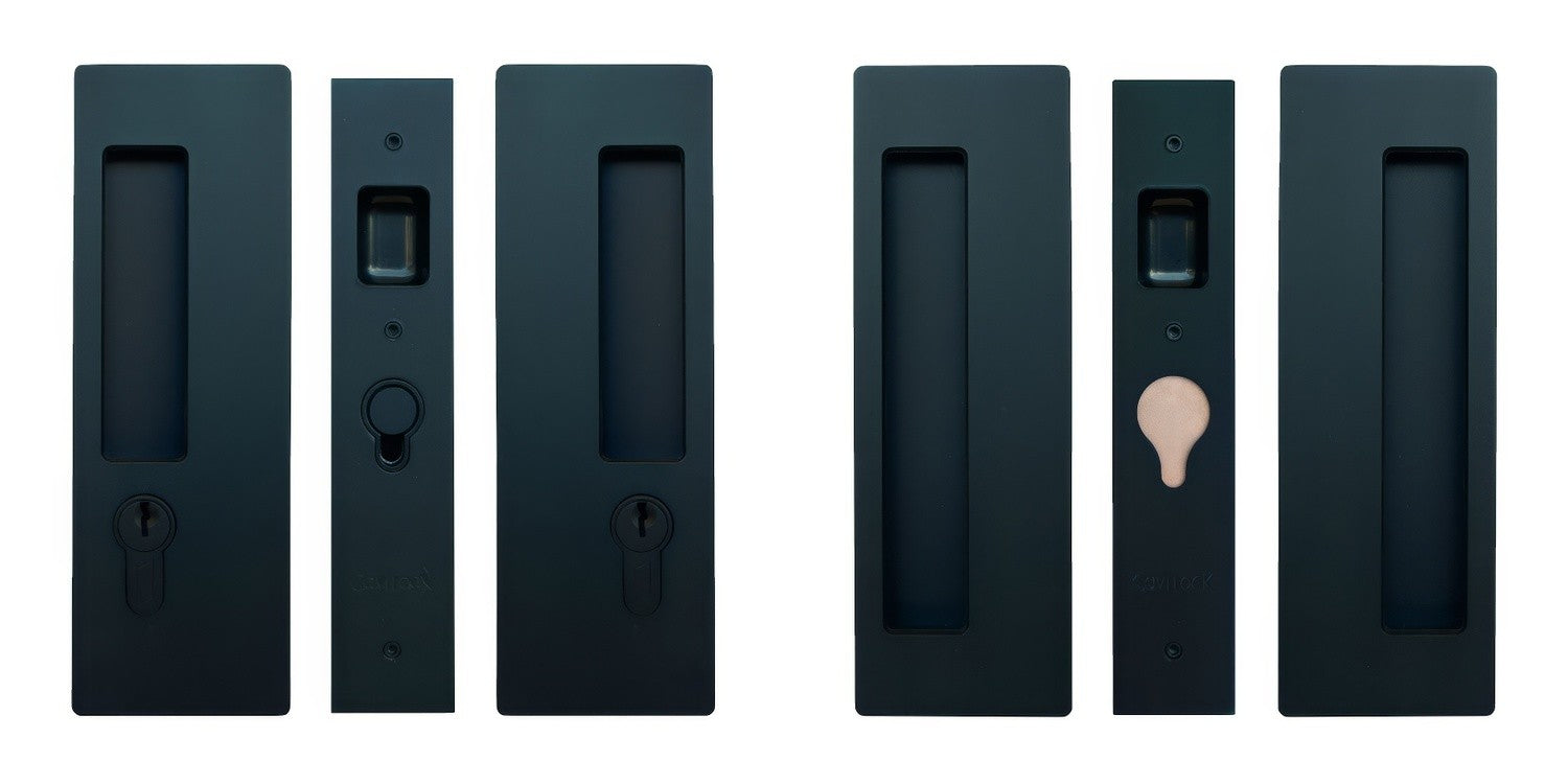 Cavilock 1 3/4" Double Door Key/Key Key Locking Lock Set Pocket Door Lock.