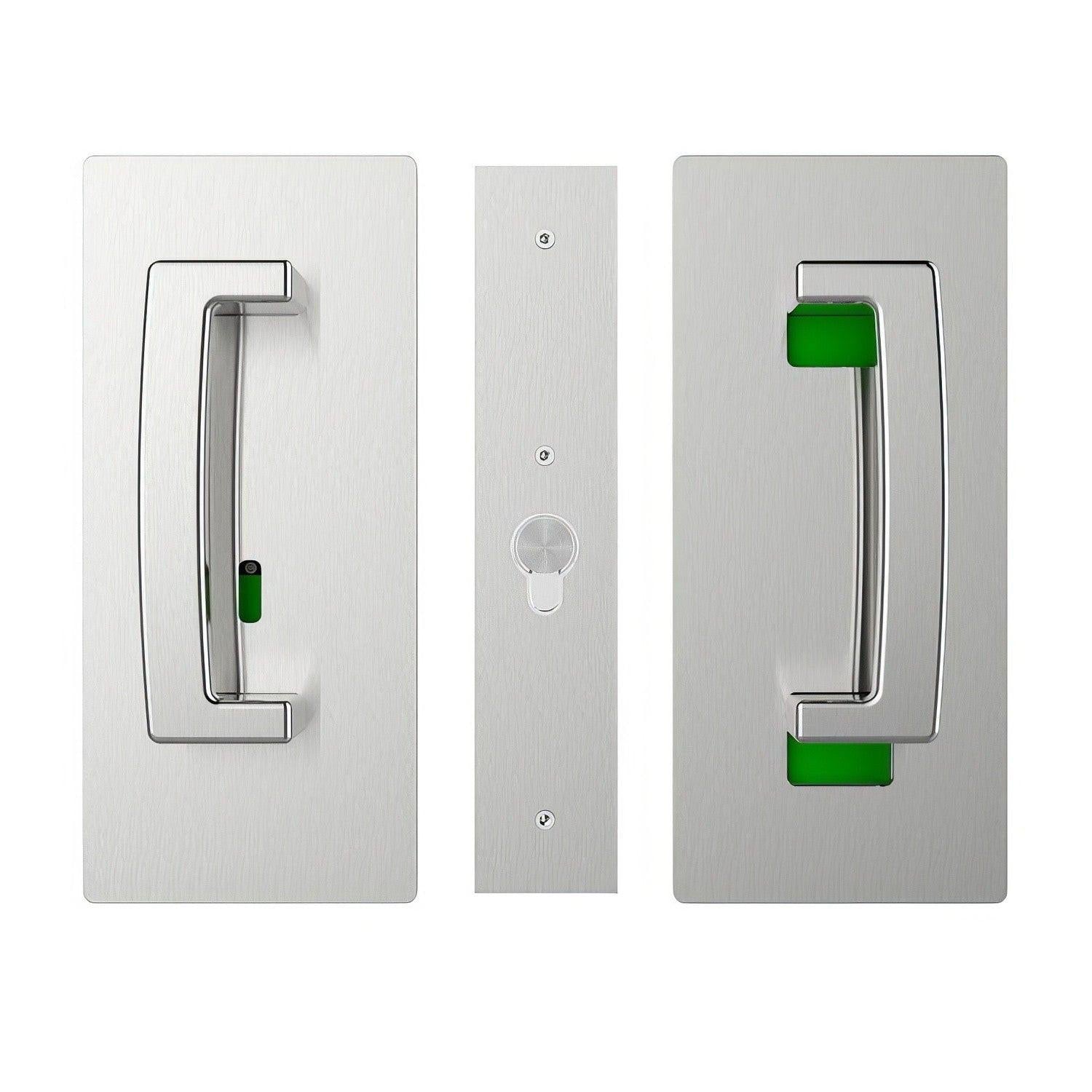Cavilock CL406B028 ADA Privacy Pocket Door Set with Right Handed Snib for 1-3/8" Doors