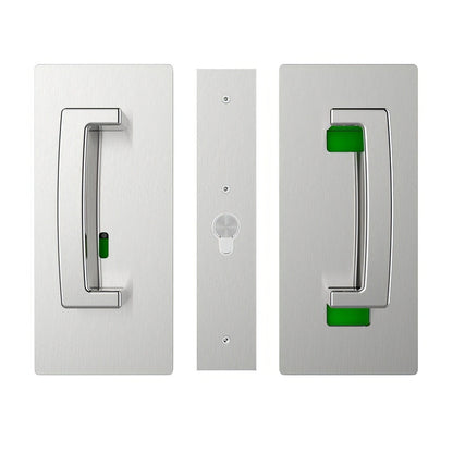 Cavilock CL406B028 ADA Privacy Pocket Door Set with Right Handed Snib for 1-3/8" Doors