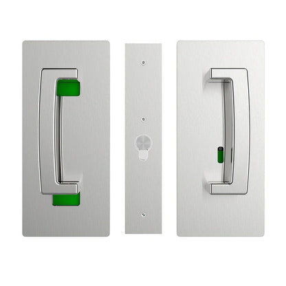 Cavilock CL406B029 ADA Privacy Pocket Door Set with Left Handed Snib for 1-3/8" Doors