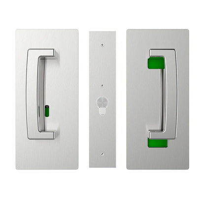 Cavilock CL406B033 ADA Privacy Pocket Door Set with Right Handed Snib for 1-3/4" Doors