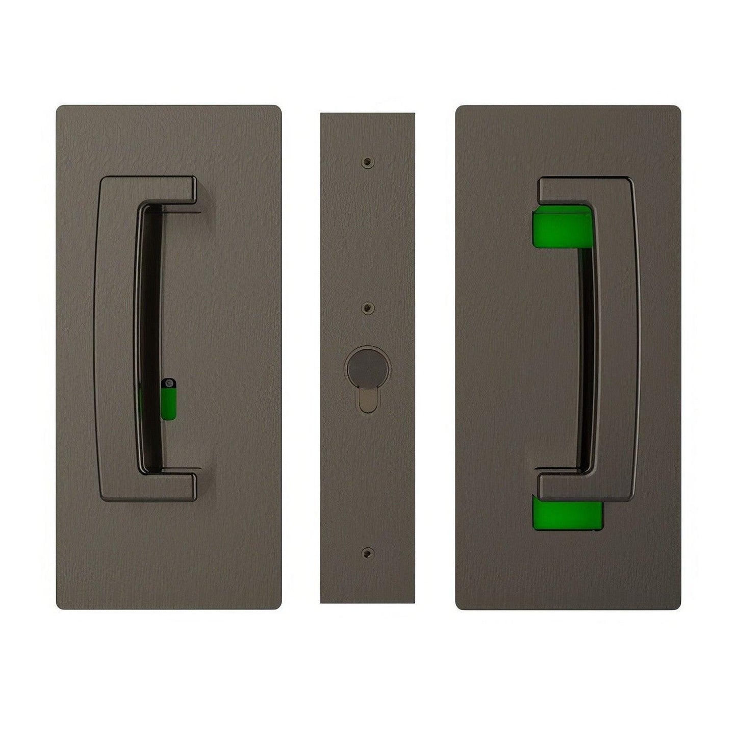 Cavilock CL406B028 ADA Privacy Pocket Door Set with Right Handed Snib for 1-3/8" Doors
