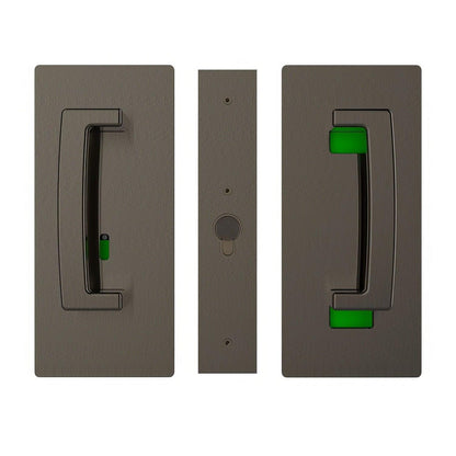 Cavilock CL406B028 ADA Privacy Pocket Door Set with Right Handed Snib for 1-3/8" Doors