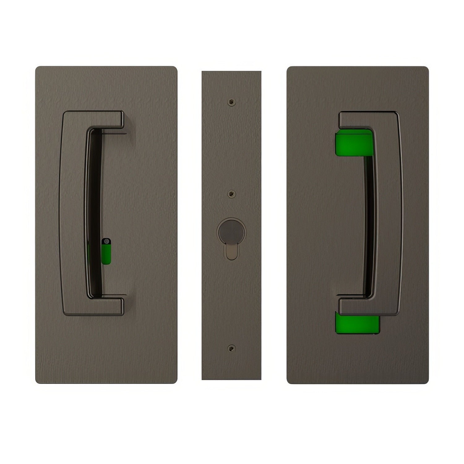 Cavilock CL406B028 ADA Privacy Pocket Door Set with Right Handed Snib for 1-3/8" Doors