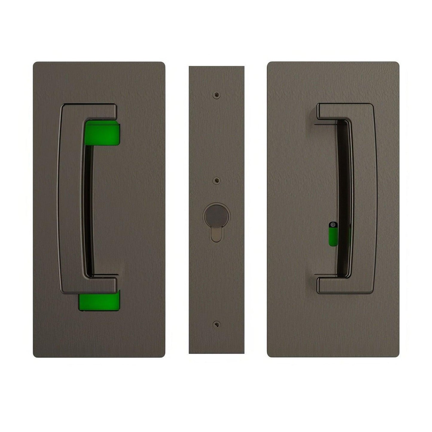 Cavilock CL406B029 ADA Privacy Pocket Door Set with Left Handed Snib for 1-3/8" Doors