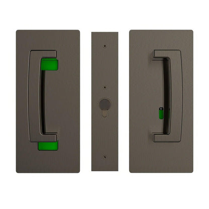 Cavilock CL406B029 ADA Privacy Pocket Door Set with Left Handed Snib for 1-3/8" Doors