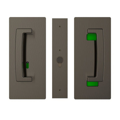 Cavilock CL406B033 ADA Privacy Pocket Door Set with Right Handed Snib for 1-3/4" Doors