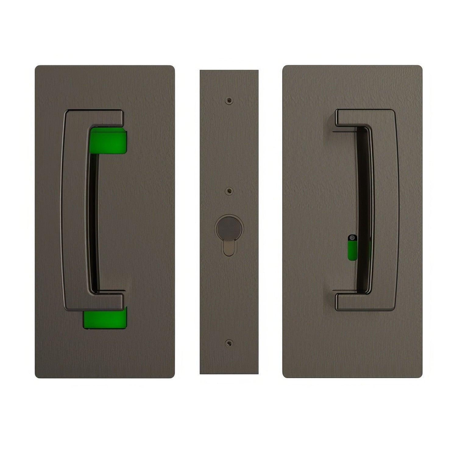 Cavilock CL406B034 ADA Privacy Pocket Door Set with Left Handed Snib for 1-3/4" Doors
